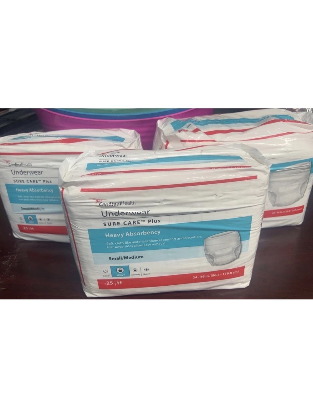 Sure Care Plus Heavy Absorbency Adult Underwear - White (Small/Medium) 2 packs